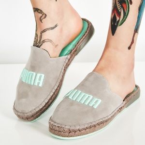 Puma fenty espadrilles suede slides by Rihanna NEW